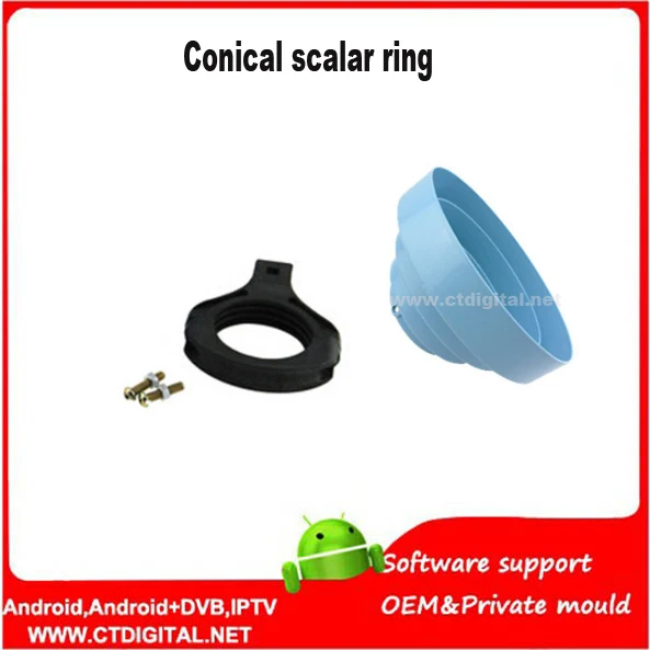 حامل حلقي مخروطي الشكل من الألومنيوم على شكل c ، بدون lnb ، مجموعة من هوائيات أطباق الأقمار الصناعية الأوفست