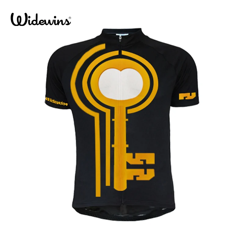 widewins Golden key Cycling Jersey Men Mountain Bike Bicycle Summer Quick Dry Short Sleeve Cycling Jersey Racing Bicycle 7162