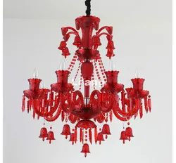 Art Decora Colorful Chandelier Lamps For Coffee Shop Wedding Bar Blue Purple Red Glass Ball Lamp Modern LED Chandelier
