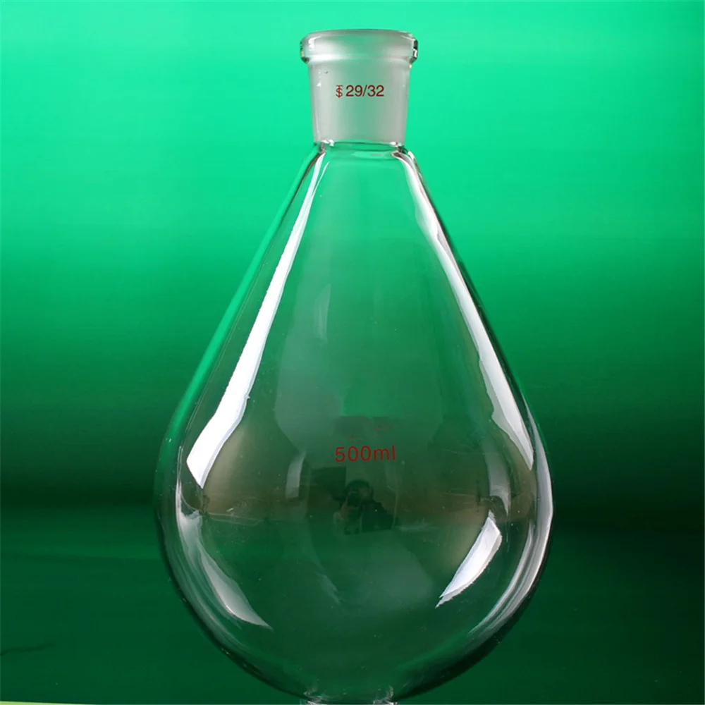 500ml 29/32 High Quality Flask Eggplant Shape Lab Evaporating Distillation Glass High Borosilicate Laboratory Supplies