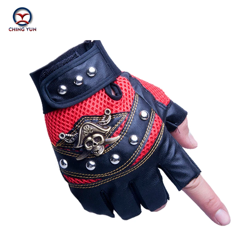 

CHING YUN 2019 New Tactical Gloves Male PU Semi-finger Protective Ride Non-slip Gloves Fighting Mitts Wear-resisting Man Gloves