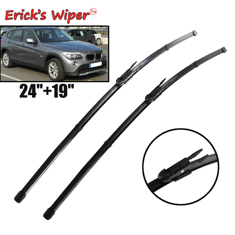 Erick\'s Wiper LHD Front Wiper Blades For BMW X1 E84 2009 - 2015 Windshield Windscreen Clean Window Car Rain Brushes 24\