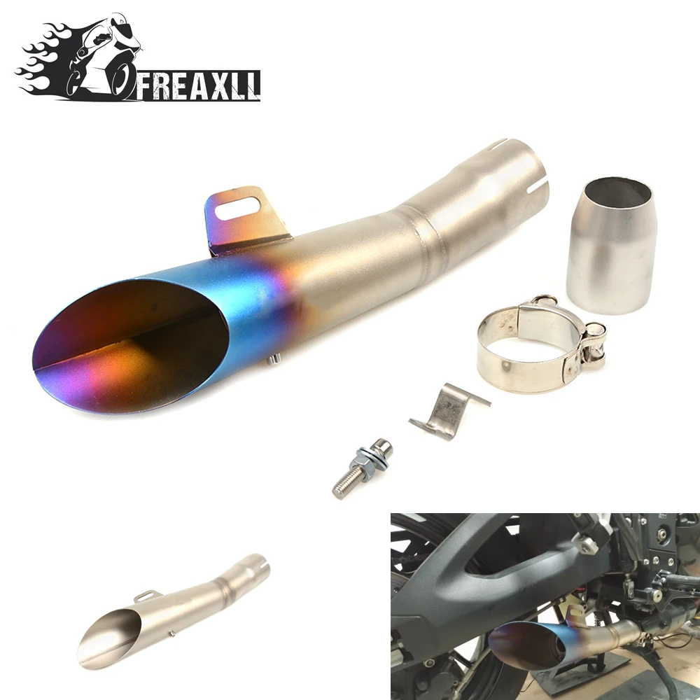 35MM-51MM Universal Motorcycle Exhaust Pipe Escape Scooter Muffler With DB Killer  For YAMAHA XJ6 YZF R1 R6 MT-09 MT-07 ABS FZ6