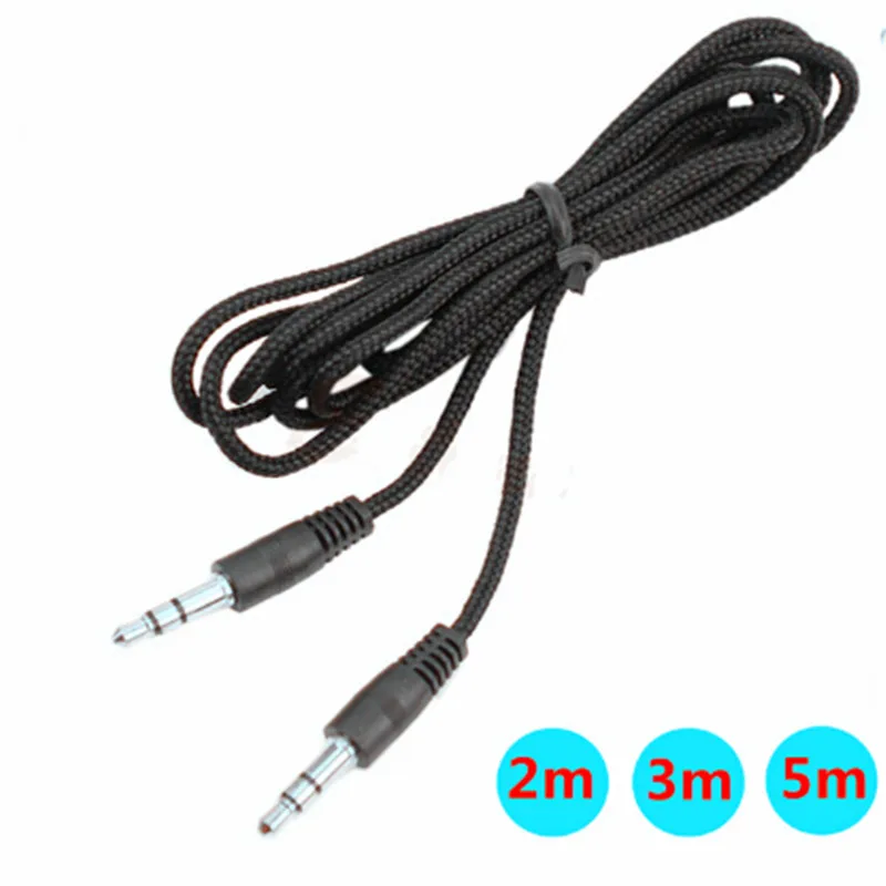 2m 3m 5m 3.5mm Aux cable Male to 3.5mm Jack Male AUX Audio Stereo Headphone Cable 3.5-mm Aux Audio Cable Cord for Phone Earphone