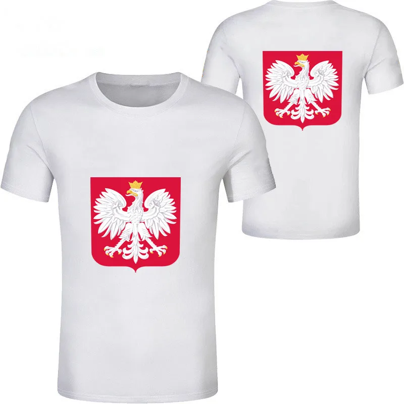 Poland Men Youth Free Custom Name Number Photo T Shirt Nation Flag Pl Republic Polska Polish Country College Casual Clothes