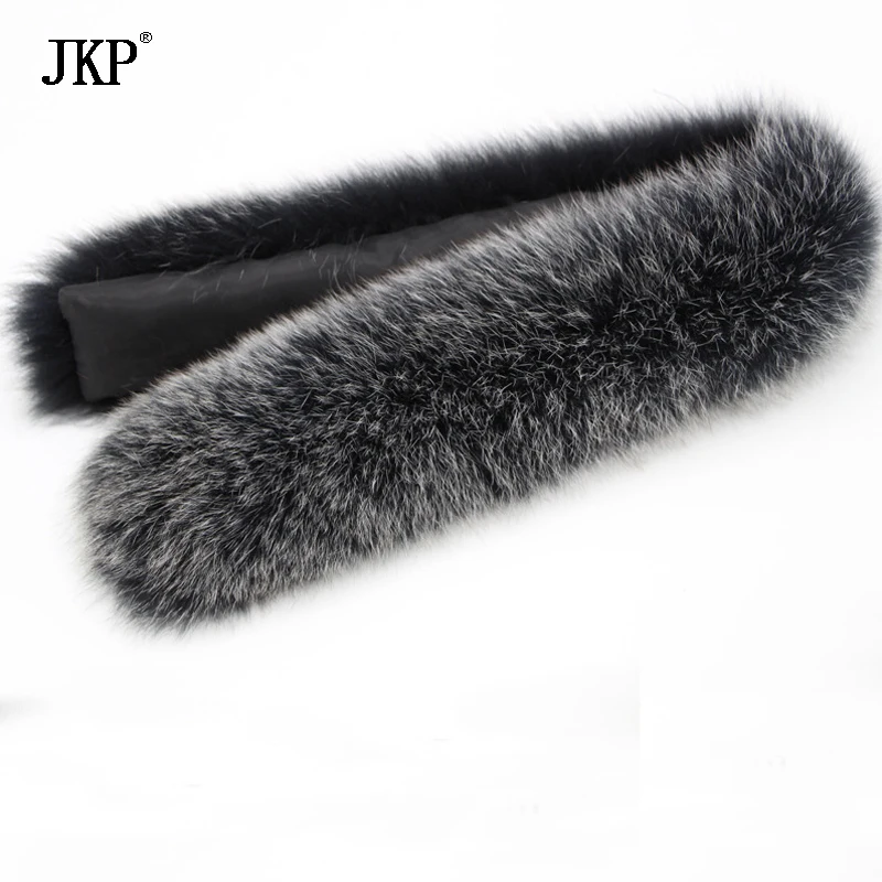 100% Natural Real Fox Fur Collar Women Scarf Winter Coat Neck Cap Long Warm Genuine Real Fur Scarf 12-31