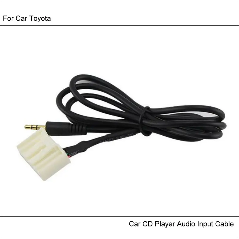 Original Plugs To AUX Adapter 3.5mm Connector For Toyota EZ Verso Yaris L Reiz Levin Car Audio Media Cable Data Music Wire