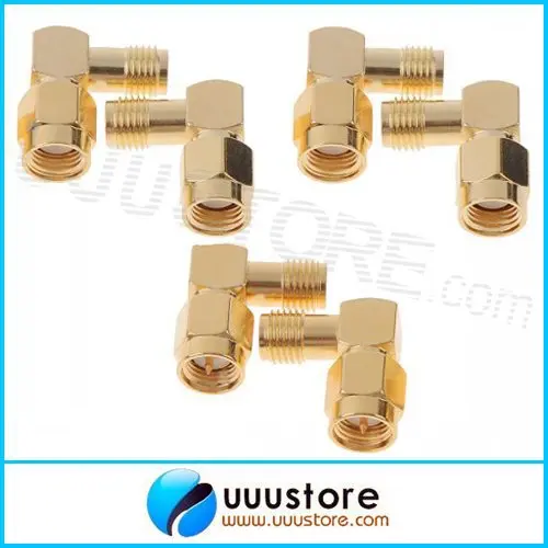 6pcs Antenna Connector 5.8G 5.8Ghz FPV Right Angle SMA Female/Male Antenna Connector for Rx and Tx