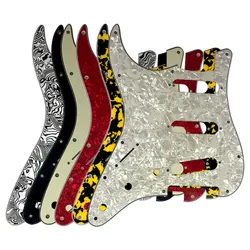 Pleroo Guitar Parts - For USA/ Mexico Left Handed 72' 11 Screw Hole Strat SSS Pickguard Scratch Plate, Multicolor Choice