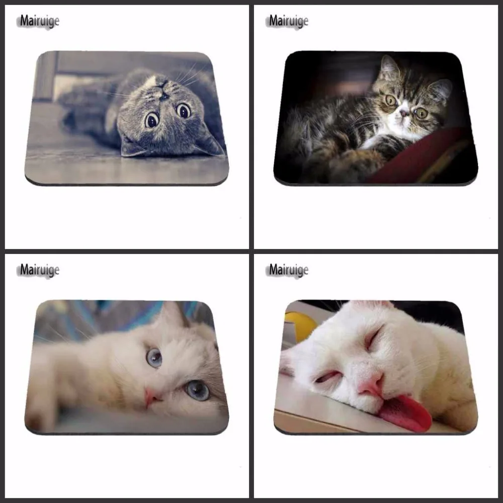 

Cheap And Good Sleep Lazy Cat New Arrivals Best Sales Customized Mouse Pad Animals Computer Notebook Rectangle Rubber Mous