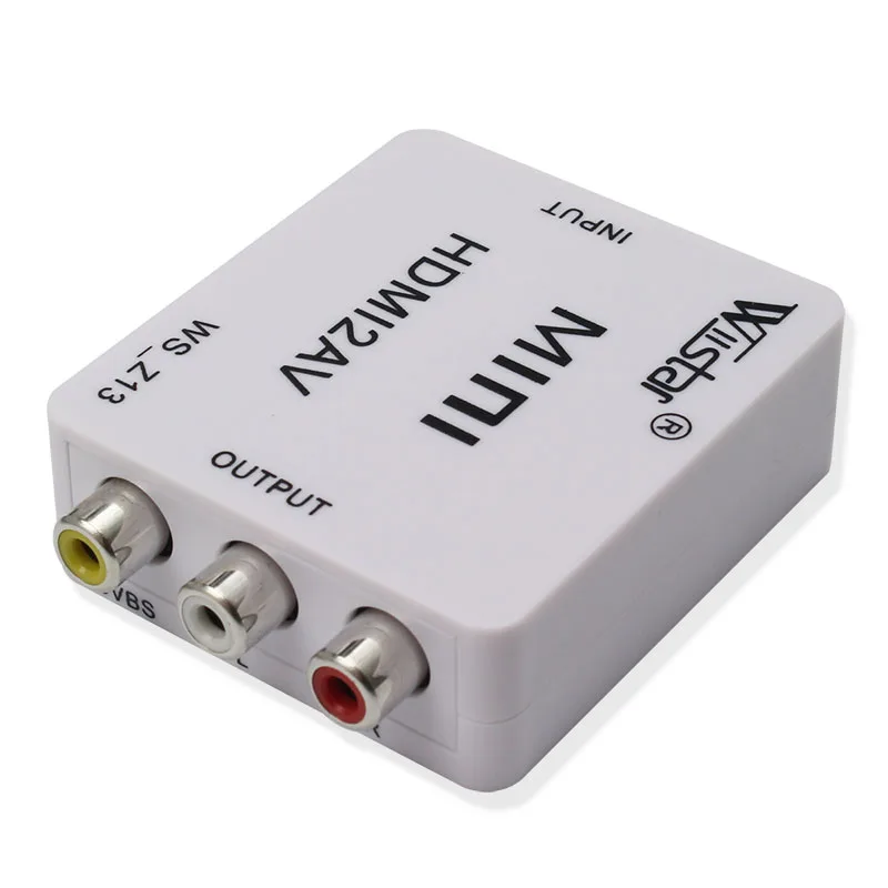 

Адаптер видеоконвертера HDMI в AV RCA HDMI Composite 3RCA CVBS Аудиоадаптер 1080P HDMI2AV Поддержка NTSC PAL для проектора HDTV