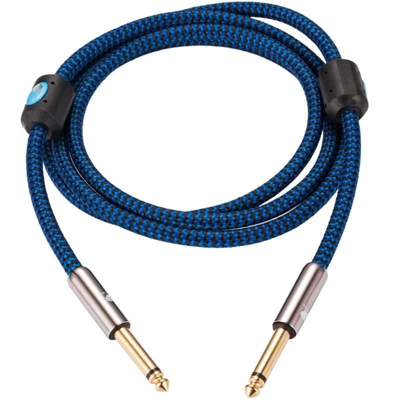 Hifi Instrument Cable MONO 6.35mm to 6.35mm for Electric Keyboard Guitar 1/4 Inch TS Jack Shielding Cable 1M 2M 3M 5M 8M