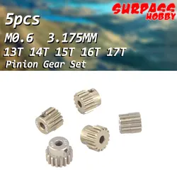 SURPASS HOBBY M0.6 13T 14T 15T 16T 17T Pinion Gear Set for 1/8 1/10 RC Off-road Buggy Monster Truck 3.175mm Shaft Motor