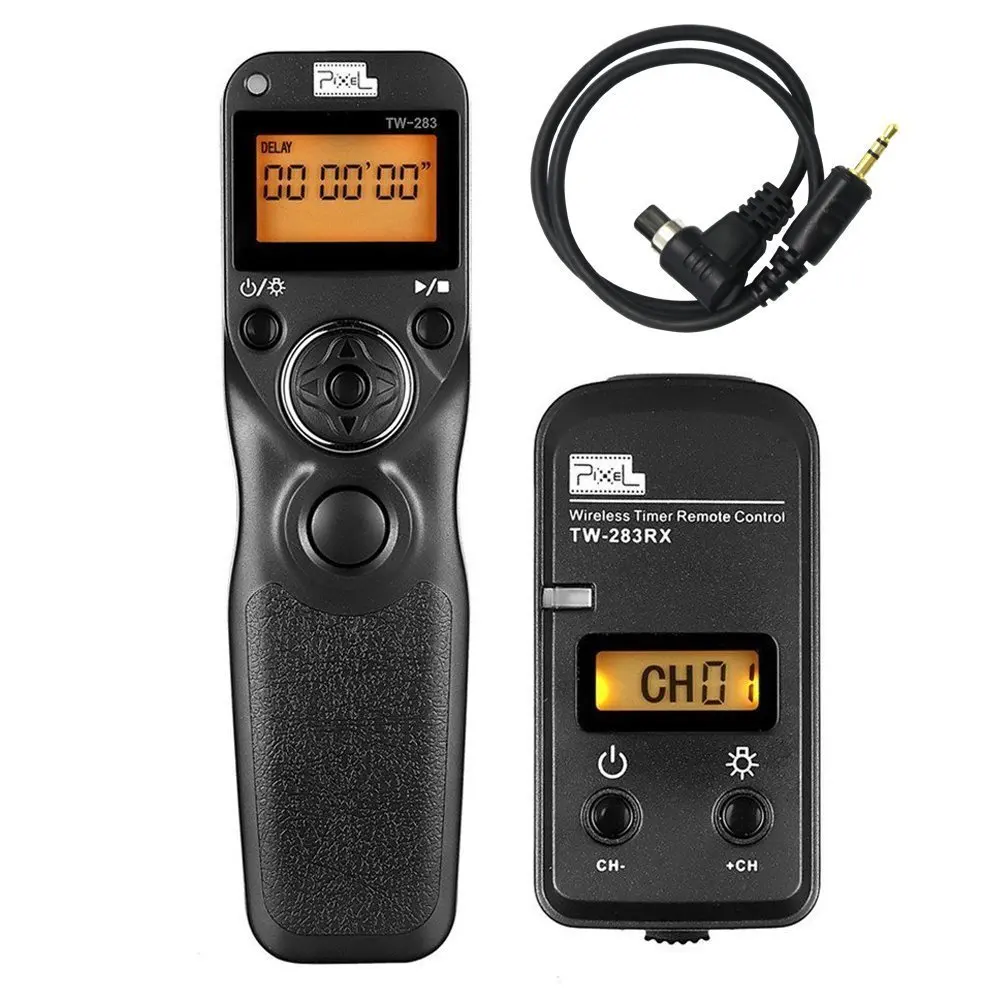 PIXEL TW-283 N3 Wireless Timer Shutter Release Remote Control For Canon EOS 7D/6D/5D series/1D series/50D/40D/30D/20D/10D