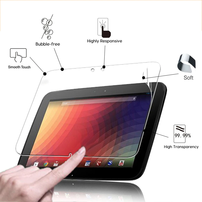 

Premium ANti-Scratched HD lcd screen protector film For Samsung Google Nexus 10 10.1" tablet high Clear Glossy protective film