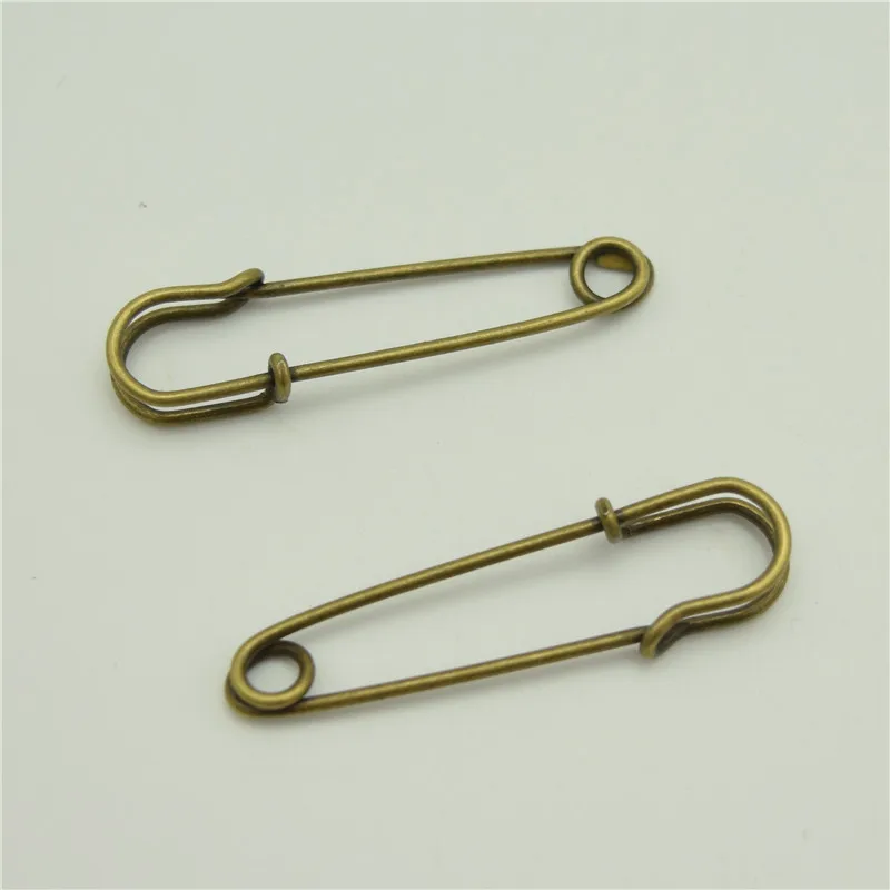 200pcs 45mm High quality Larger Pins silver/bronze color Safety Pins