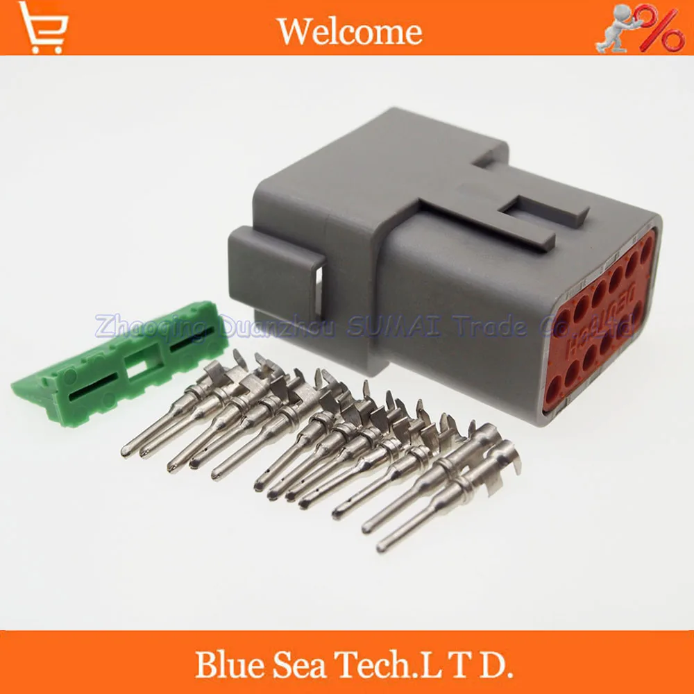 Deutsch DT04-12P 12 Pin male Engine/Gearbox waterproof electrical plug connector for car,bus,motor,truck,boats,etc.