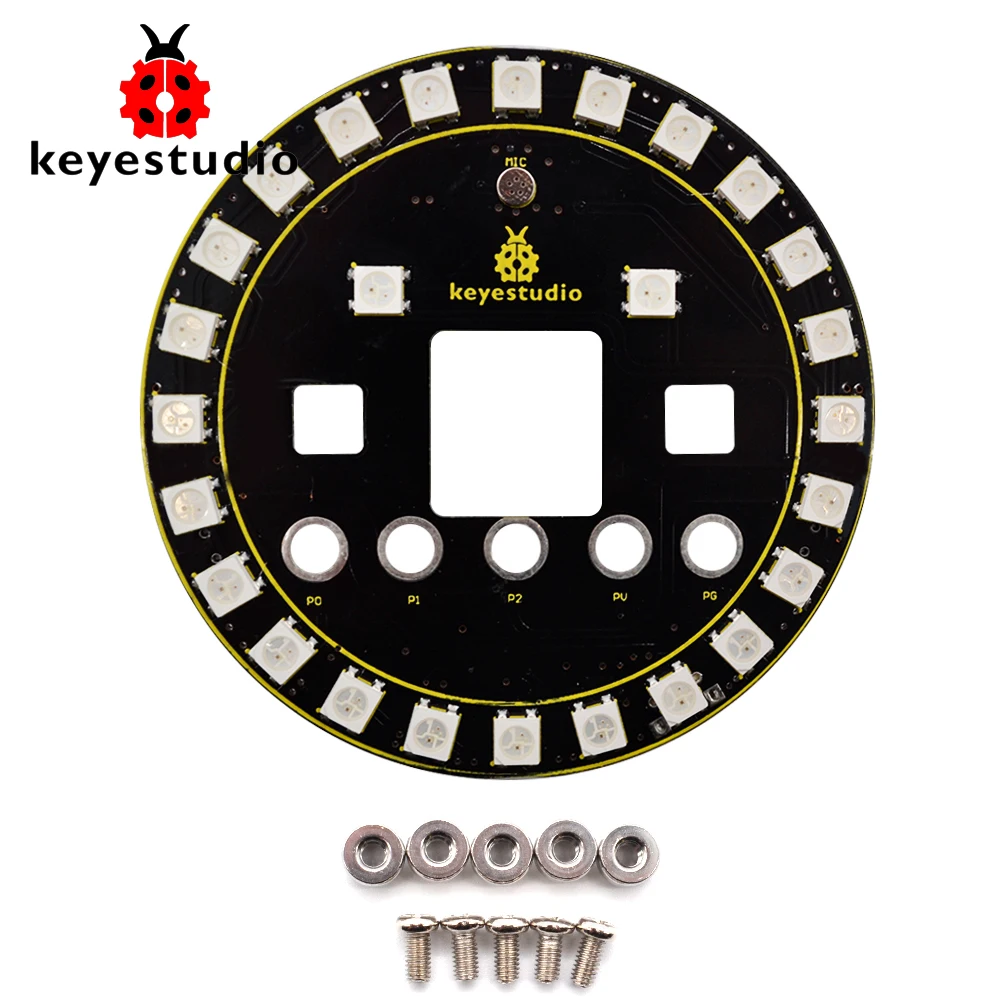 Keyestudio Micro Bit 6812 Full RGB LED Vòng Shield Ban Cho Micro: Bit