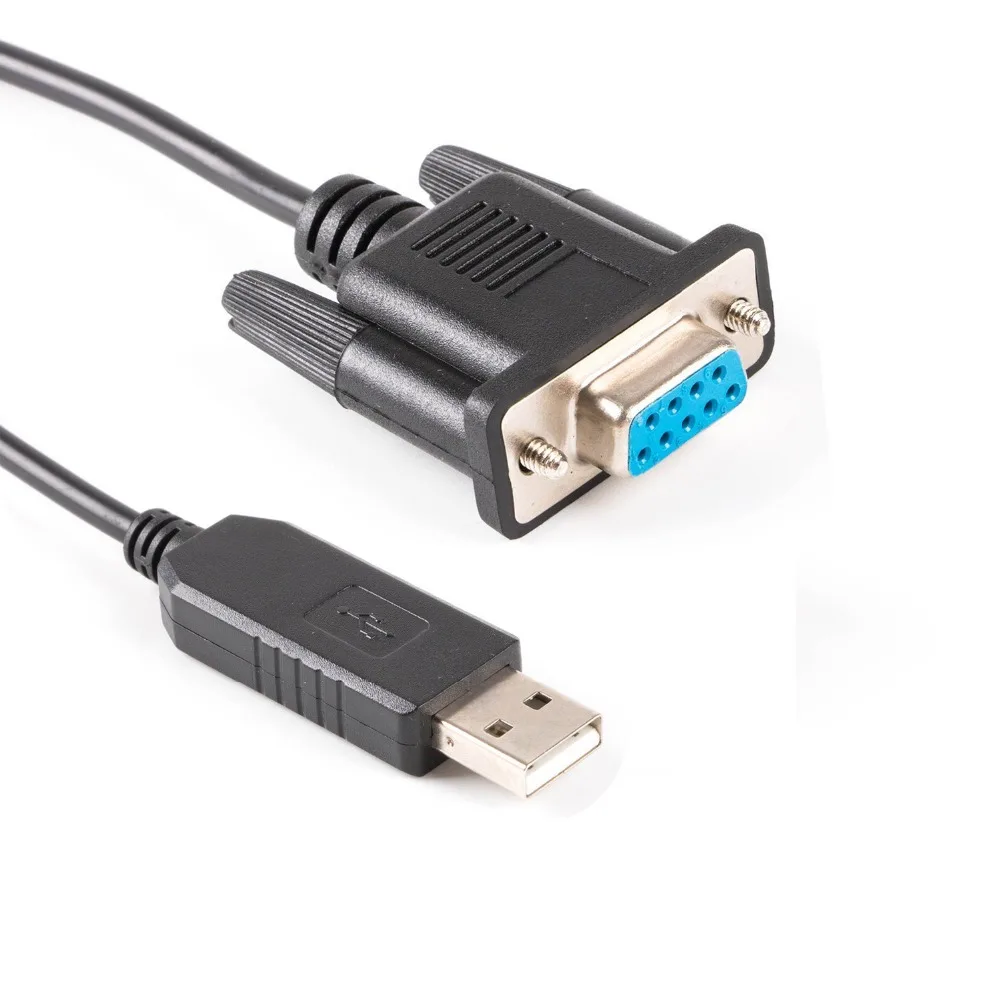 USB do Null Modem (przewodowy) RS232 Adapter szeregowy FTDI ft232r USB RS232 do DB9 Adapter żeński Kabel PC Control TV