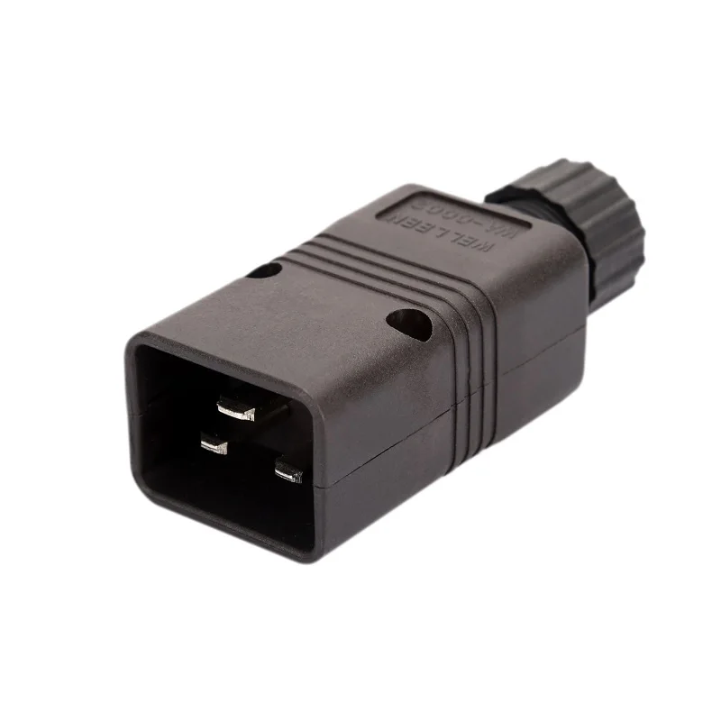 C20 C19- Wire Cable Connector AC Power Adapter IEC320 C20 C19 TO Cord Connector Converter Male To Female Socket Conversion Plug