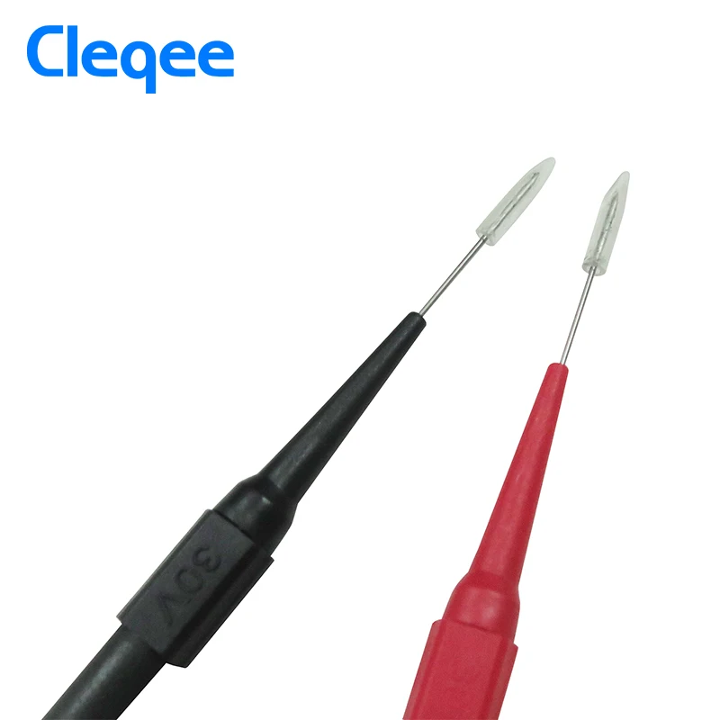 Cleqee P5007 10 stücke Isolierung Piercing Nadel Nicht-destruktiv Multimeter Test Sonden Rot/Schwarz
