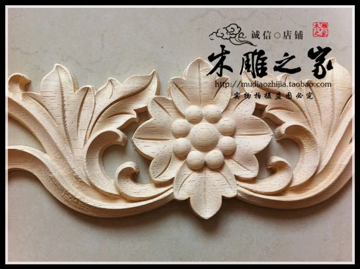 The new Dongyang woodcarving flower with European sun flower carved furniture door flower bed flower wood