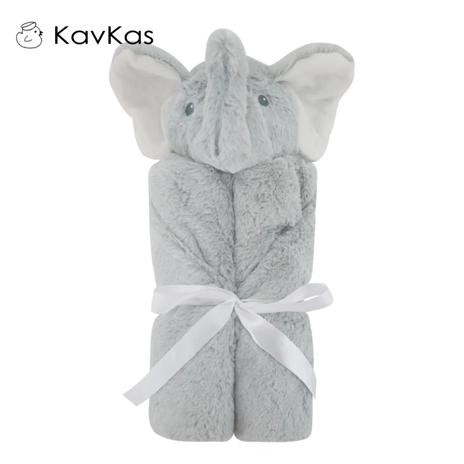 Kavkas cobertores para bebês, 76x76cm, cama de bebê, presente de aniversário de inverno, recém-nascido, macio, quente, coral, lã, pelúcia, animal, brinquedo educacional