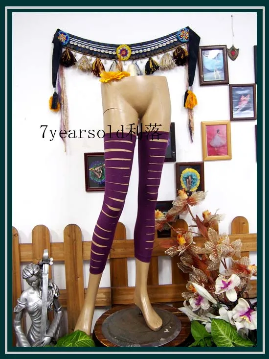 Lycra Cotton Belly Dance โยคะแน่น Capri กางเกงกระชับ Dody-อาคารฟิตเนสกางเกงขายาว Slim Leggings AG07-69