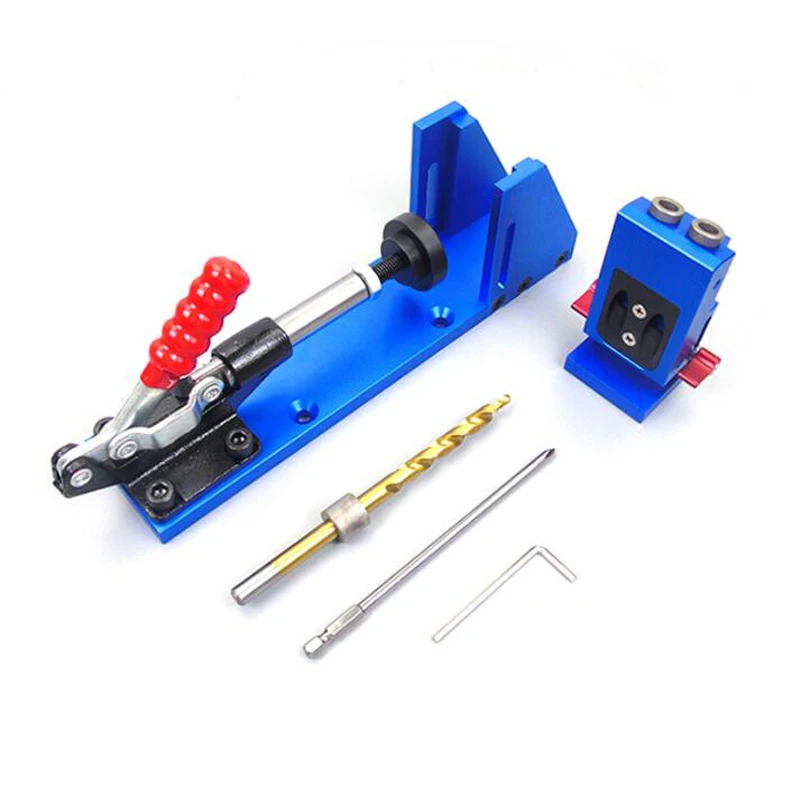 Localisateur de trous de perçage pour le travail du bois, perforateur de trous obliques de 9.5mm, localisateur de trous obliques pour le travail du bois, outils de bricolage XK-2