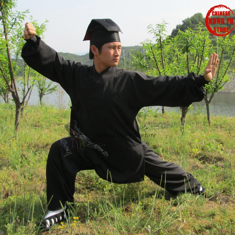 

Custom Made Wudang Robe Style Tai chi Uniform Wushu Martial arts Wing Chun Shaolin Suit