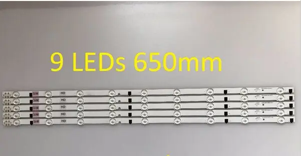 Imagem -03 - Led Backlight Strip para Samsung Ue32f6100ak 32 Inchs tv Led Bares Substituição Ue32f6100aw Ue32f6105ak Ue32f6170ss tv Backlight