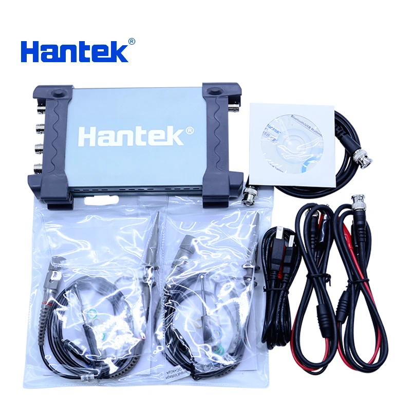 Hantek 6204BD 4CH USB PC oscilloscopi 200MHz oscillografo USB PC con generatore di segnale 25MHz