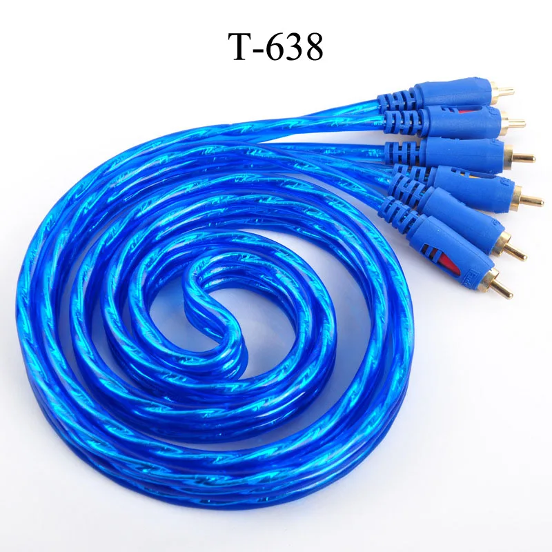 3 RCA ถึง 3RCA ชายไปชายสาย Audio Video AV สายเคเบิลสายไฟสําหรับ DVD VCD TV 1.5 ถึง 15M