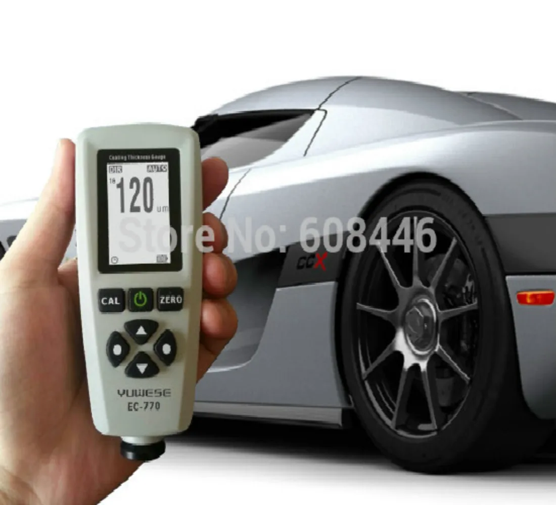 Digital Paint Coating Thickness Gauge Meter F/N Probe Tester 1300um / 51.2mils