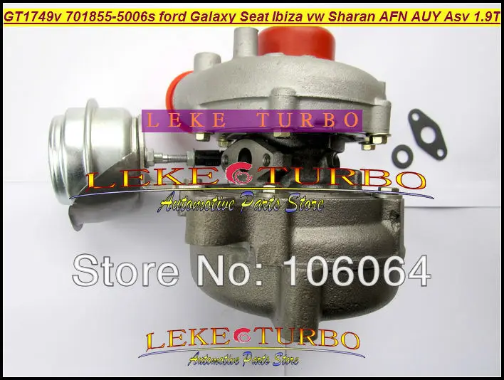 Free Ship GT1749V 701855-5006S 701855 028145702S Turbo For Ford Galaxy Seat Alhambra Ibiza VW Sharan AFN AUY ASV AVG 1.9L TDI