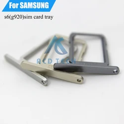 Soporte de bandeja de tarjeta SIM para Samsung Galaxy S6 G920, adaptador de contenedor