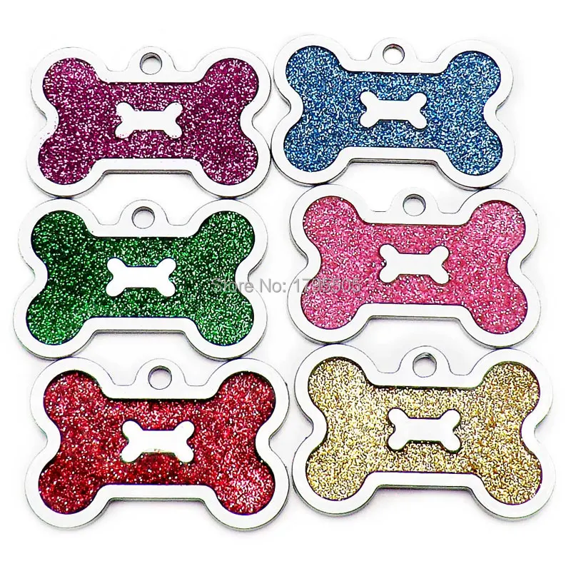 

Wholesale 100Pcs bone Stainless Steel Dog Tags for Cat on the Dog Collar Customized Pet ID Tag Personalized Name Tag For Puppy