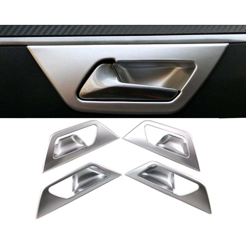 

Car Inner Handle Bowl Cover Trim 4pcs ABS Chrome For Peugeot 3008 GT 2016 2017 Decoration Accessories