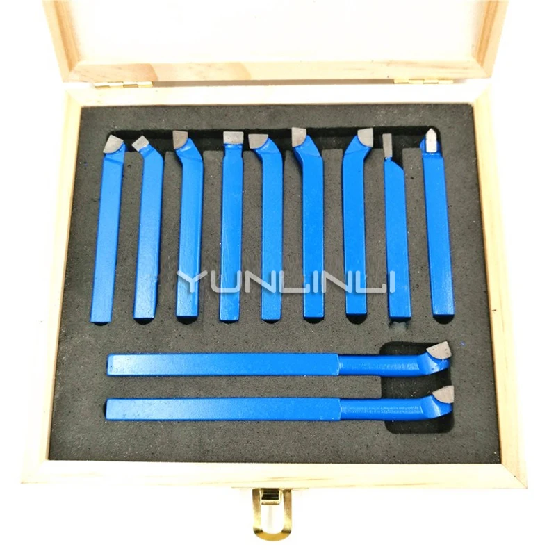 

11pcs 12*12mm Lathe Tools Carbide Tipped Brazed Boring Milling Cutting Turning Tools Bit Milling Set For Metal Cutting