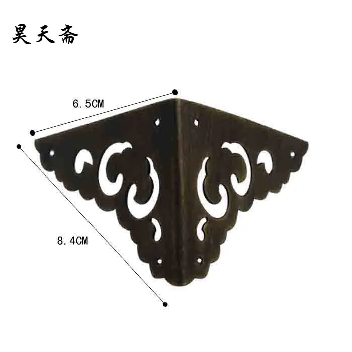 

[Haotian vegetarian] antique copper wrap angle / corner piece / antique furniture copper fittings HTG-010