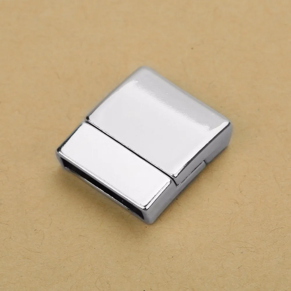 LOULEUR 5PCs Kupfer Arc-förmigen Magnetischen Verschlüsse Leder Schnur Halskette Armbänder End Kappen Anschlüsse für Diy Schmuck Machen – Detail 7