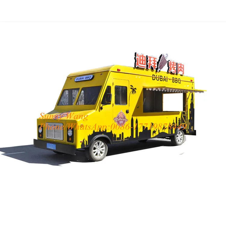 Fast Food Mobile Kitchen van/electric Food cart/Ice Cream Truck For Sale