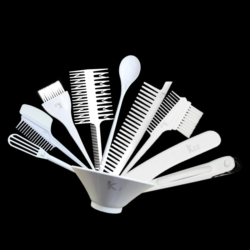 

Hairdressing Tools professional Hair care styling tinting Salon Barbershop Brush Set 10pcs Coloring Bowls High Quality