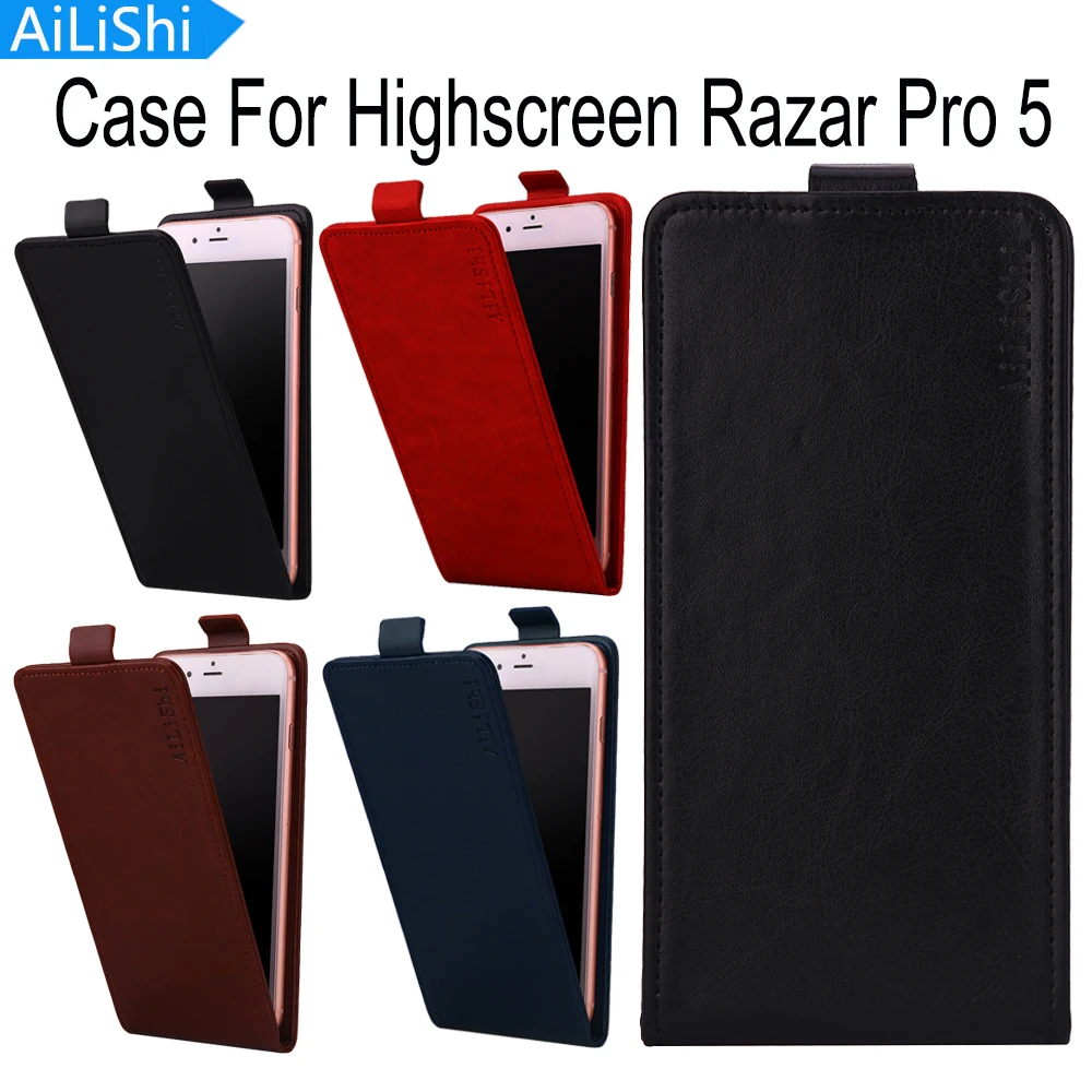 AiLiShi For Highscreen Razar Pro 5 Case Hot Sale Fashion Up And Down Flip PU Leather Case Protective Cover Skin With Card Slot