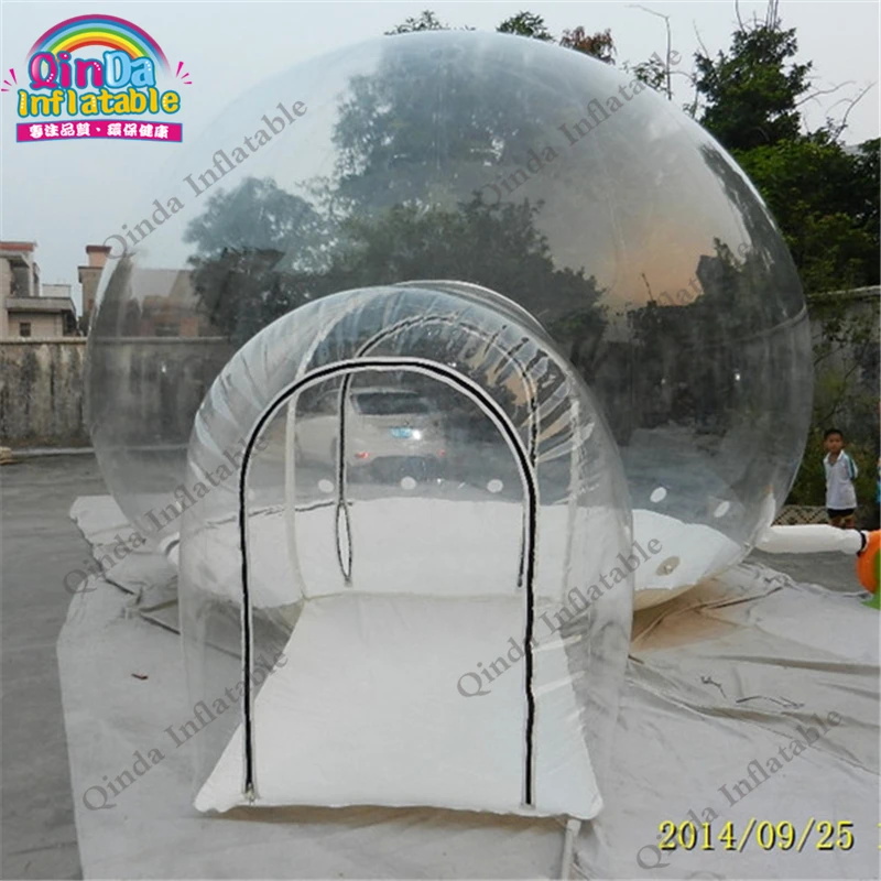 Free air blower tree camping equipment inflatable transparent tent,inflatable bubble tent for event