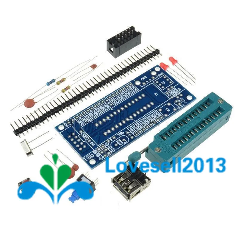 DIY Kit ATmega8 ATmega48 AVR Minimum System Development Board Kits Miniature Mini Electronic Suite Parts Without Chip