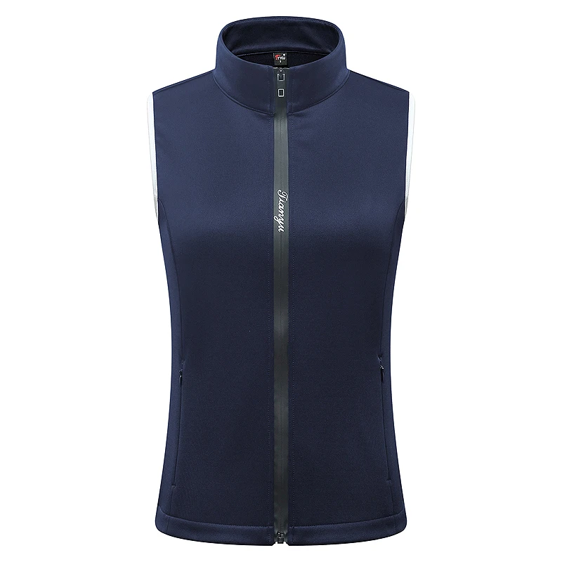 TTYGJ-Chaleco de Golf para mujer, chaqueta sin mangas gruesa y cálida de terciopelo, ropa deportiva a prueba de viento, camisa de entrenamiento para mujer, Jersey