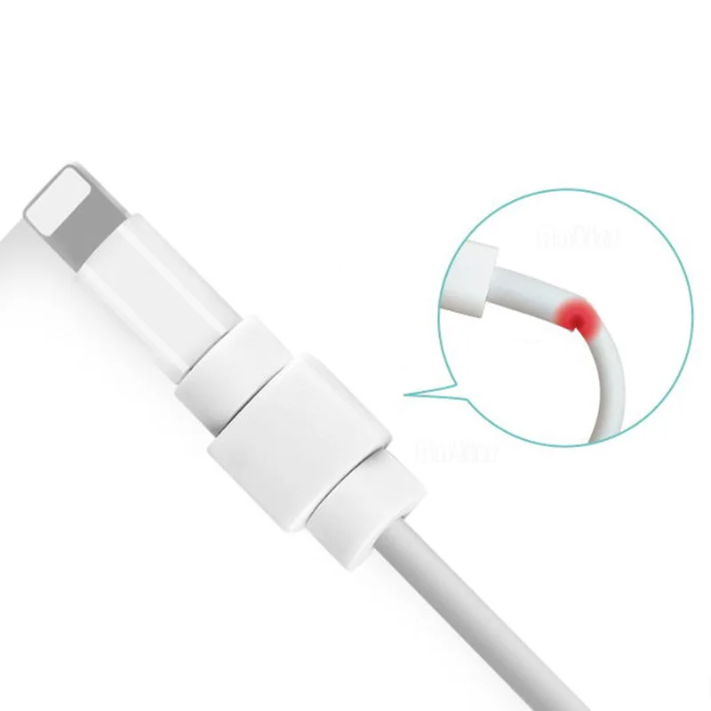 Kabel USB Protector słuchawka przewód ochronny osłona danych przewód ochronny do Apple iphone 11 12 XR XS Max Pro