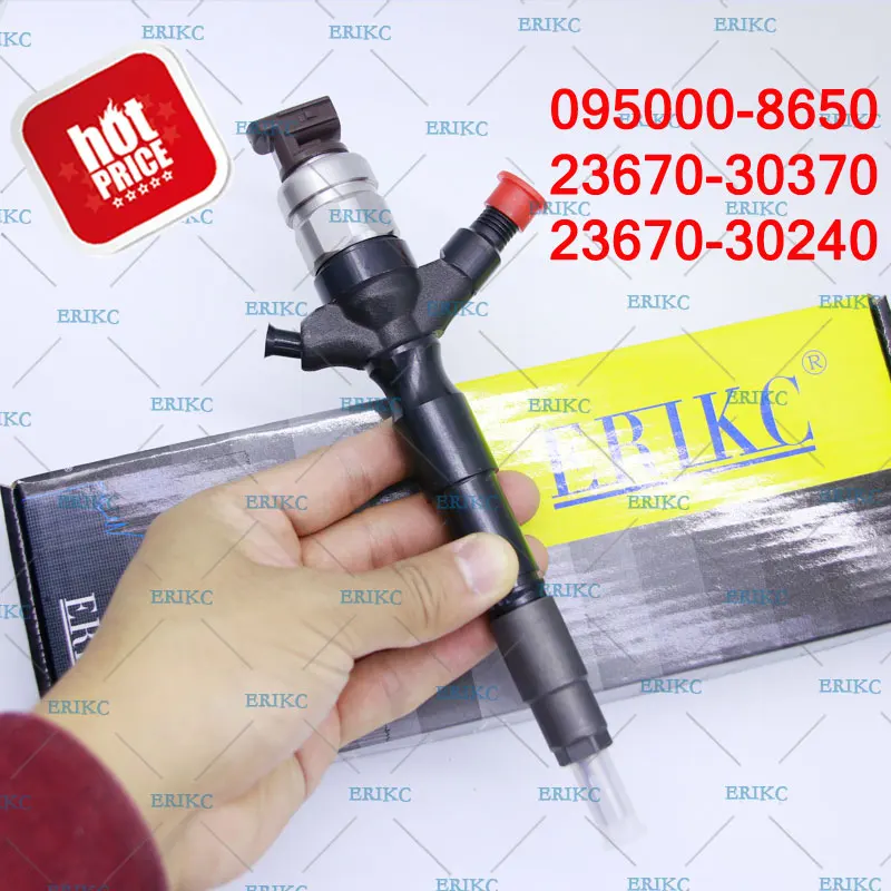 ERIKC Injector 095000-8650 Original Diesel Common Rail Injection 0950008650 (23670-30370) Oil Seal Fuel Inyector Assy For Toyota