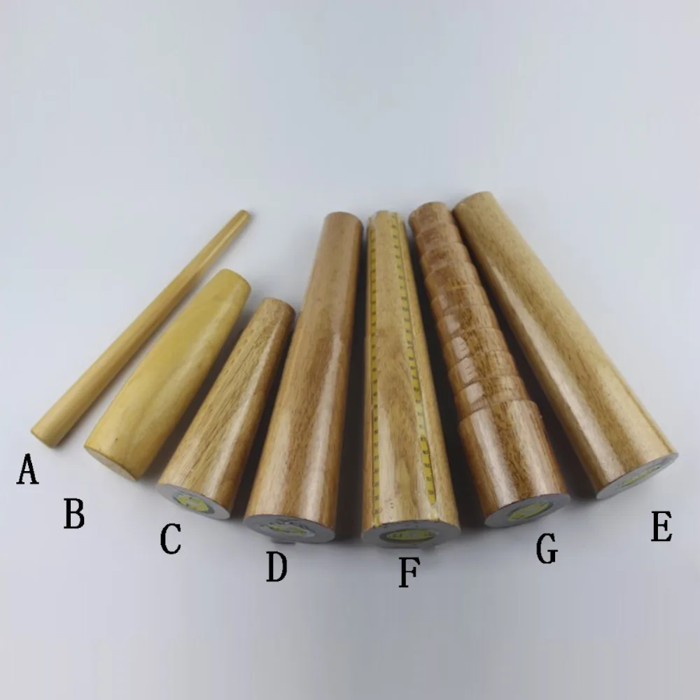 1PCS Hard Wood Oval Round Bracelet Sizing Bangle Mandrel Wire Wrapping Tool